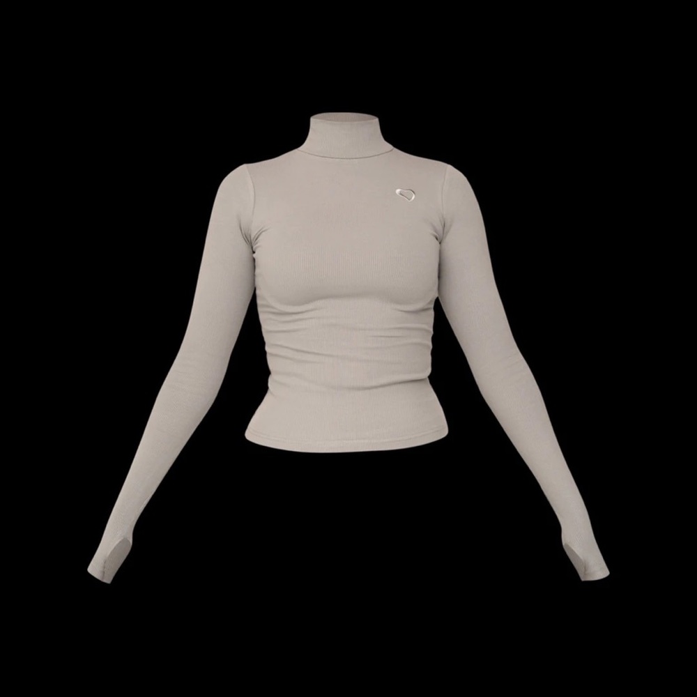 Waydamin MINT TURTLE NECK TOP